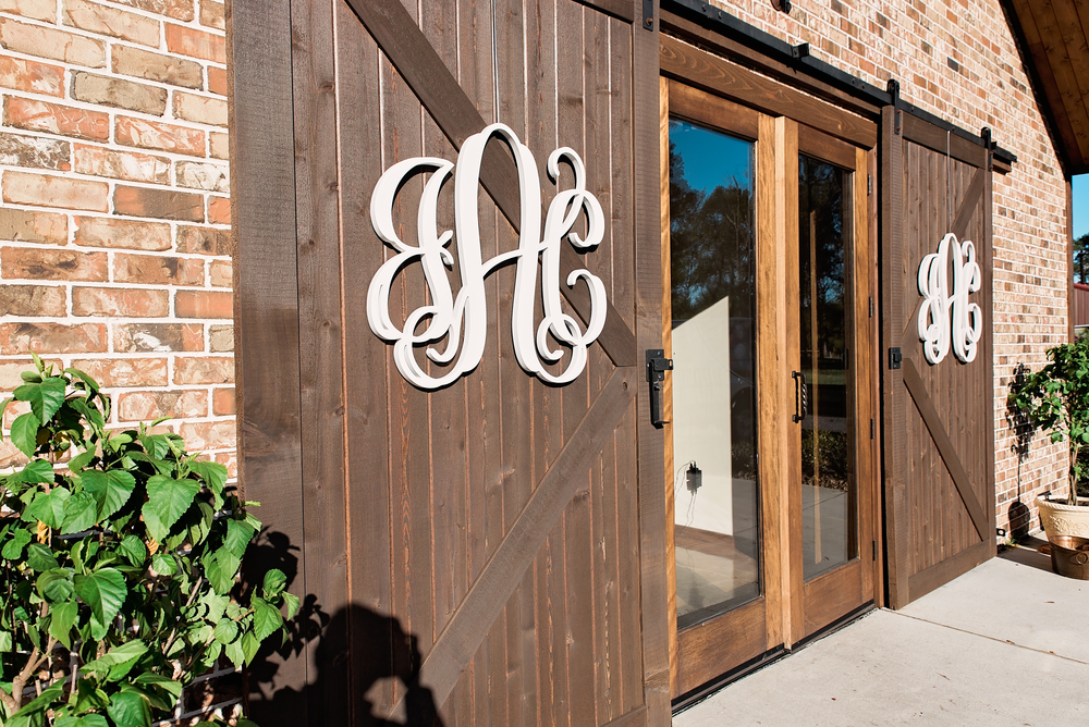 Houston Wedding- Pharris Photography- Texas Photographer- Jess and Colin- Monogram- Rustic Wedding