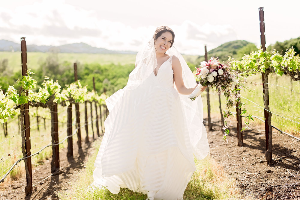 Vineyard- California Wedding- Pharris Photography- Texas Photographer- Rachel and Sergio- Wedding Dress