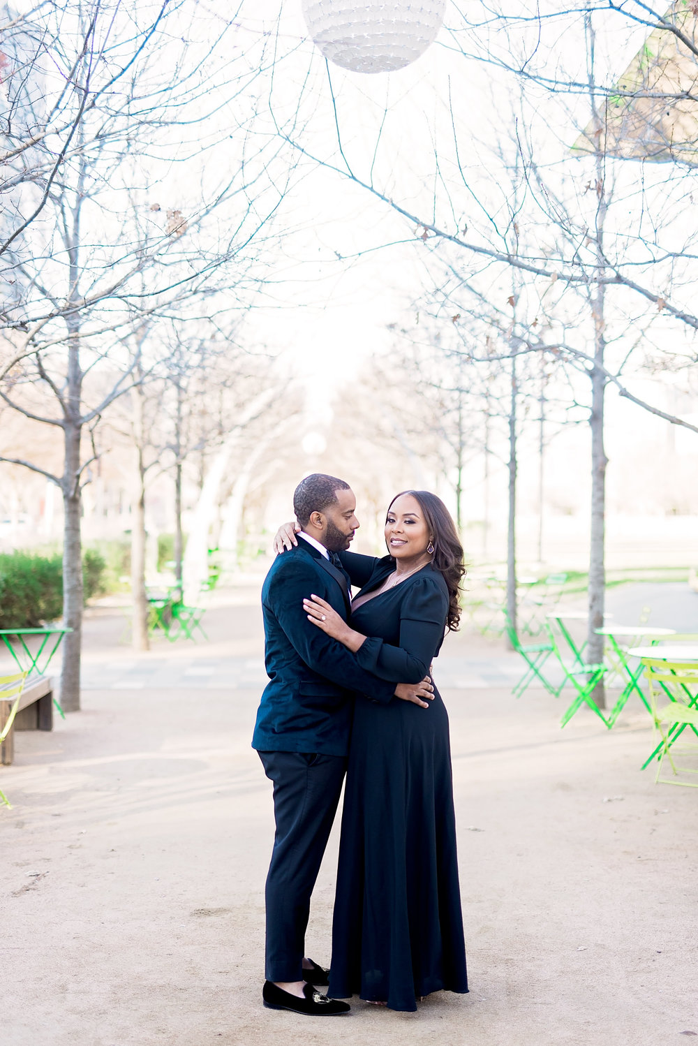 Klyde Warren Park- Dallas Engagement- Pharris Photography- Dorian and Chauncy- Texas Photography