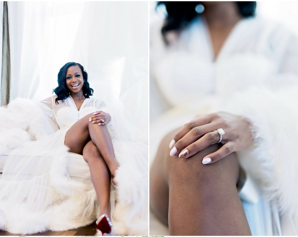 BalHarbour Windemere Mansion- Texas Wedding- Pharris Photography- Ashley and Reggie- Wedding Photography- Feather Robe