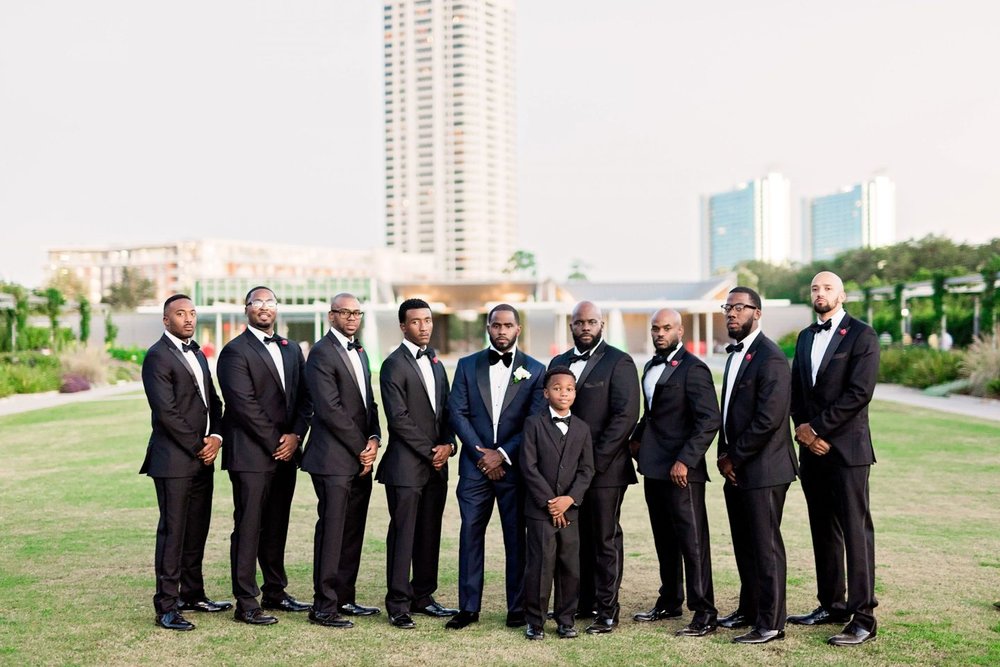 Black Southern Belle- Texas Wedding- Pharris Photography- Gina + Andre- Groomsmen