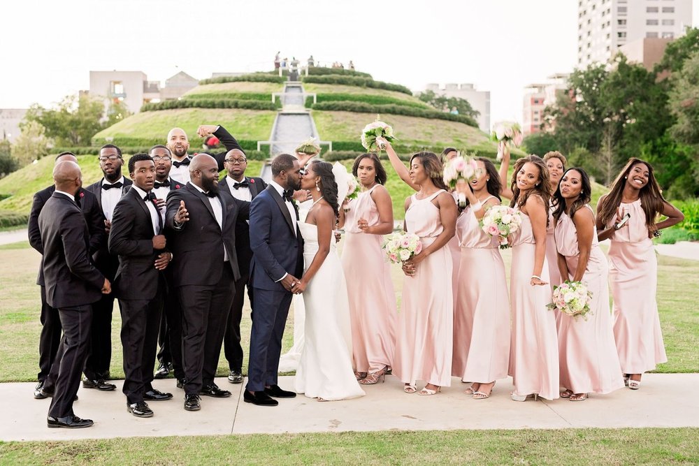 Black Southern Belle- Texas Wedding- Pharris Photography- Gina + Andre- Wedding Party