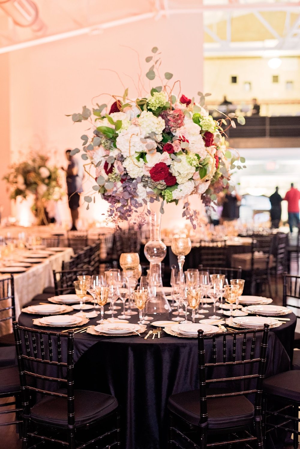 Black Southern Belle- Texas Wedding- Pharris Photography- Gina + Andre- Floral Arrangement