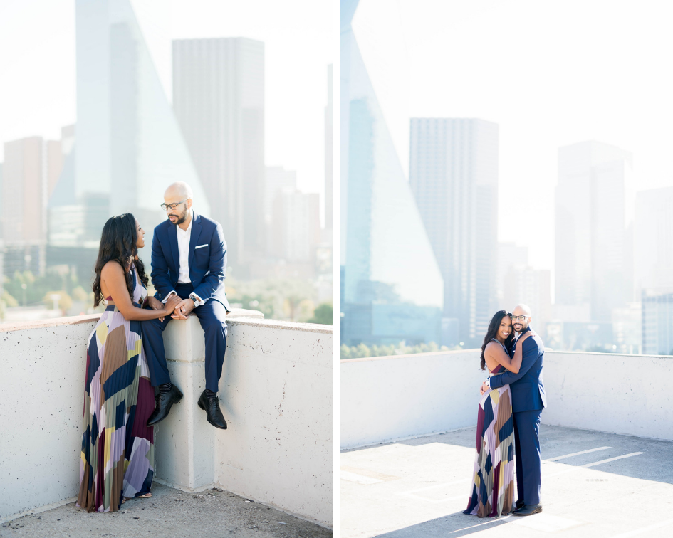 Pharris Photography- Engagement Shoot- Rooftop Engagement- Sophia + Ahmed- Cityscape