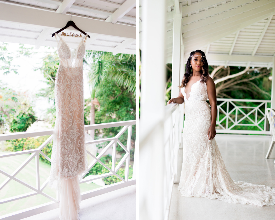 Jamaican Wedding- Pharris Photography- Sheena + Terry- Lace Wedding Dress