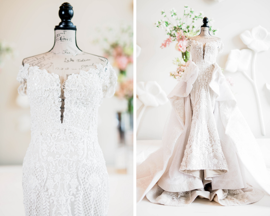 Dallas Wedding- Pharris Photography- Juliet + Elvis- Custom Wedding Dress- Bridal Gown- Lace Wedding Dress