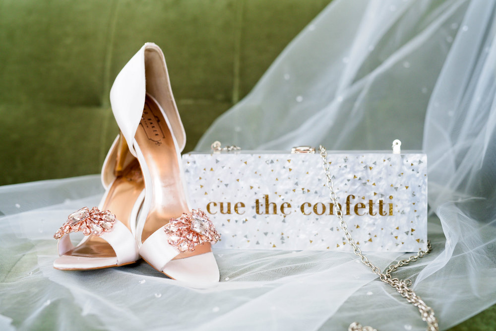 Houston Wedding- Pharris Photography- Nicole + Mike- Shoes- Clutch