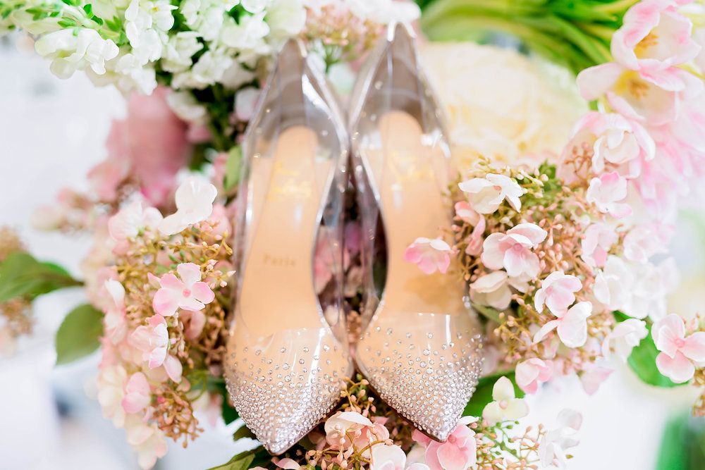 Dallas Wedding- Pharris Photography- Juliet + Elvis- Shoes- Louboutin- Wedding Details