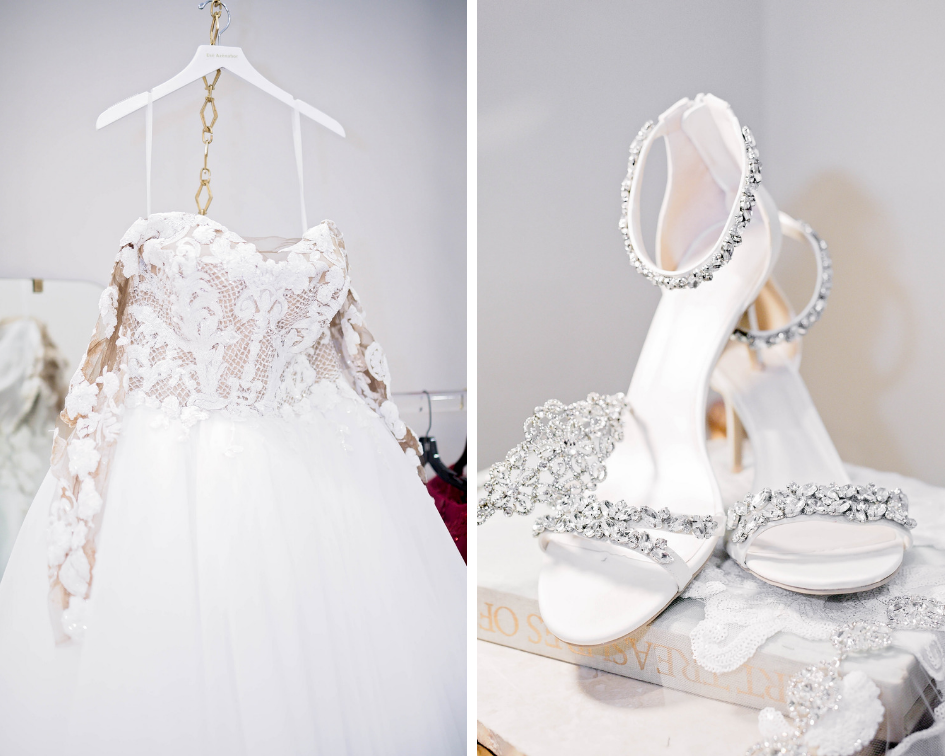 Michelle and Courtney- Pharris Photography- Dallas Wedding- Texas Wedding- Wedding Dress- Wedding Shoes- Getting Ready