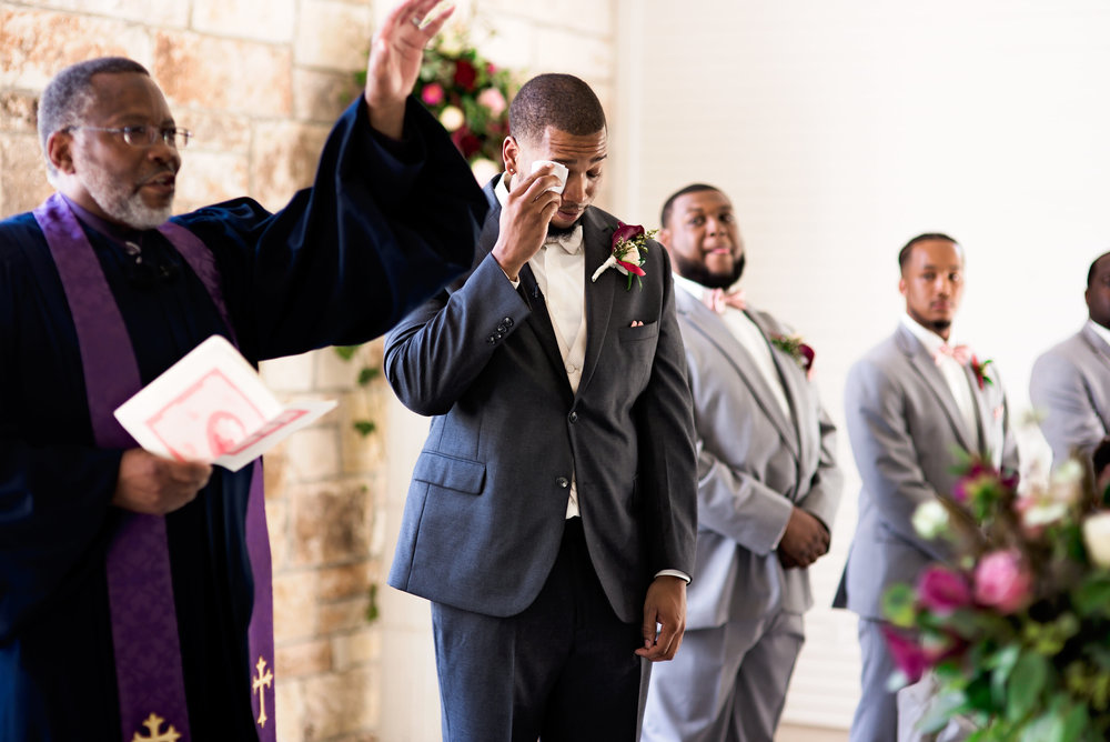 New Braunfels Wedding- Pharris Photography- Ceremony- Adrianna + Kevin- Groom