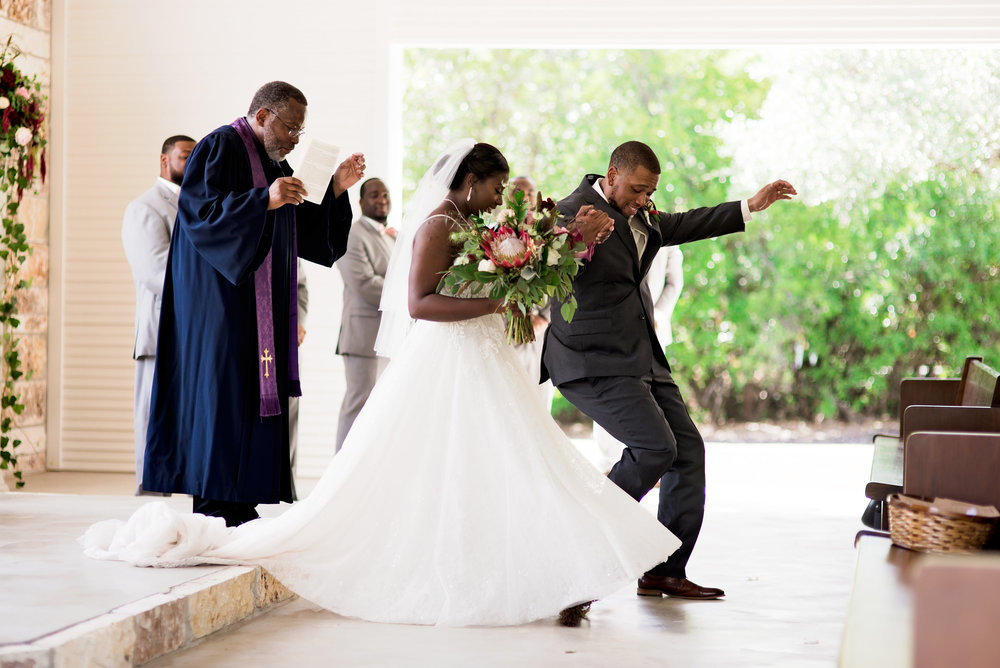 New Braunfels Wedding- Pharris Photography- Ceremony- Adrianna + Kevin- Jumping the Broom