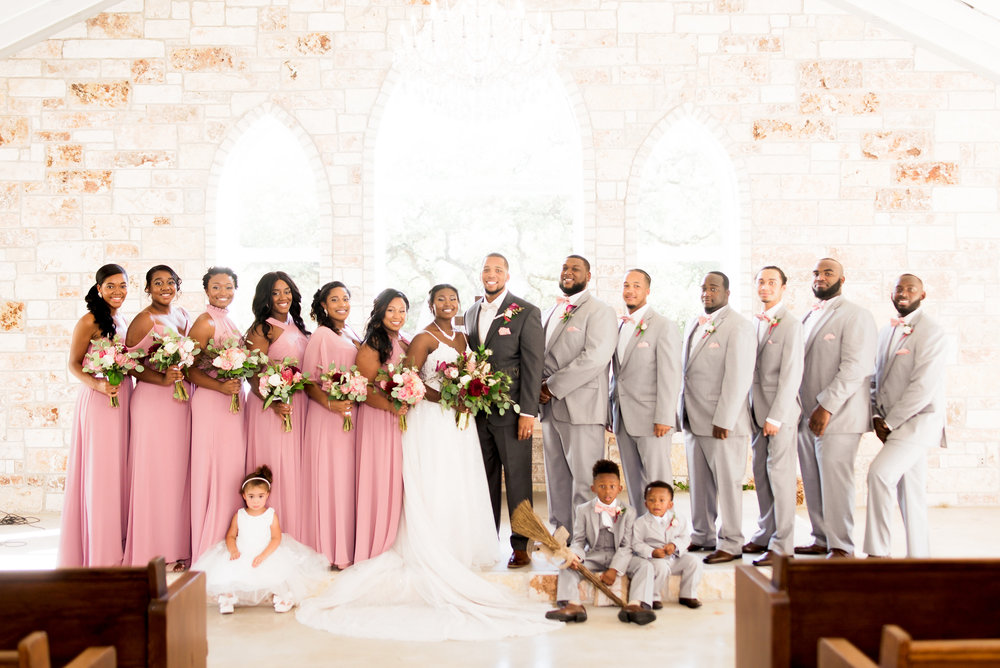 New Braunfels Wedding- Pharris Photography- Ceremony- Adrianna + Kevin- Wedding Party