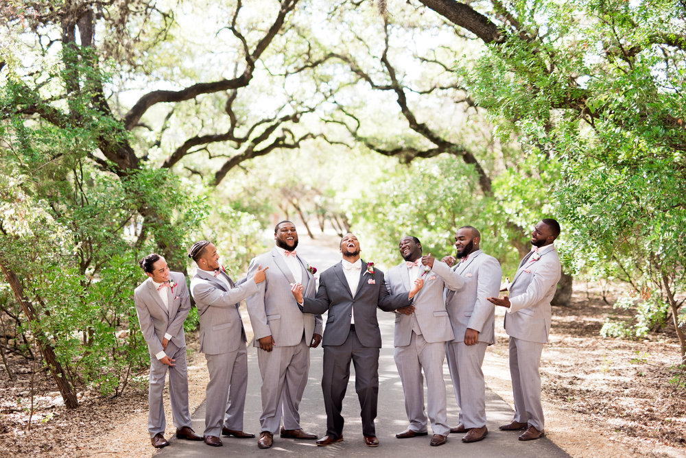 New Braunfels Wedding- Pharris Photography- Ceremony- Adrianna + Kevin- Groomsmen