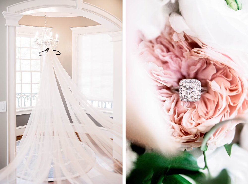 Houston Wedding- Pharris Photography- Details- Chudney + Ryan- Wedding Ring- Veil