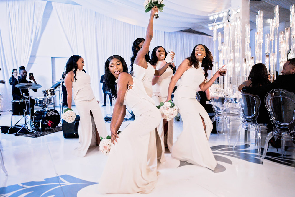 Houston Wedding- Pharris Photography- Reception- Chudney + Ryan- Bridesmaids- Dance Floor