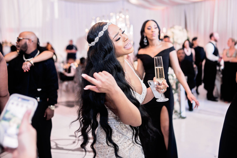 Houston Wedding- Pharris Photography- Reception- Chudney + Ryan- Dance Floor- Bride