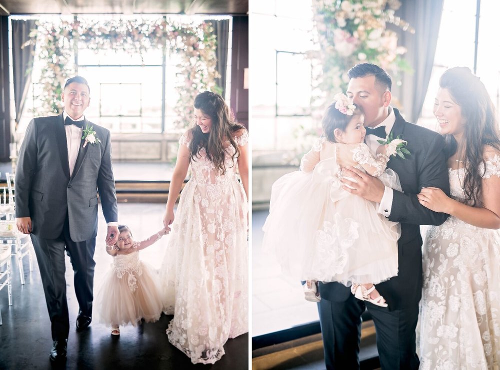 Houston Wedding- Pharris Photography- Ceremony- Kaimyn + Ezra- Bride- Groom- Daughter