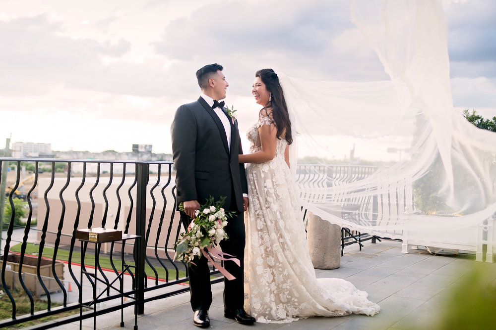 Houston Wedding- Pharris Photography- Couple- Kaimyn + Ezra- Bride &amp; Groom