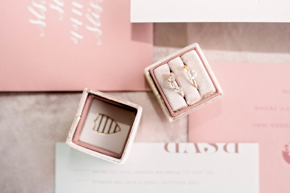 Houston Wedding- Pharris Photography- Details- Kaimyn + Ezra- Jewelry- Wedding Invitations