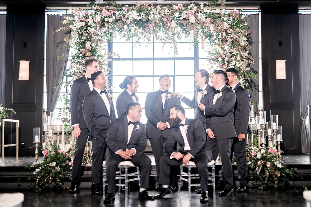 Houston Wedding- Pharris Photography- Ceremony- Kaimyn + Ezra- Groomsmen