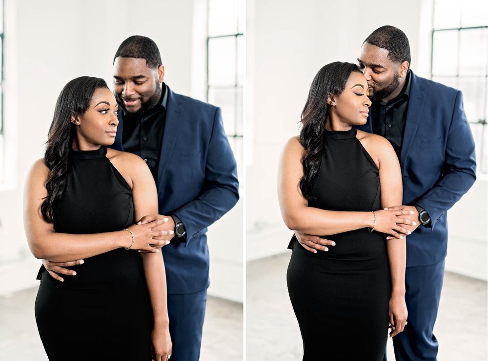 Houston Engagement- Pharris Photography- Engagement Session- The- Studio- HTX- Tyaria+Tiance