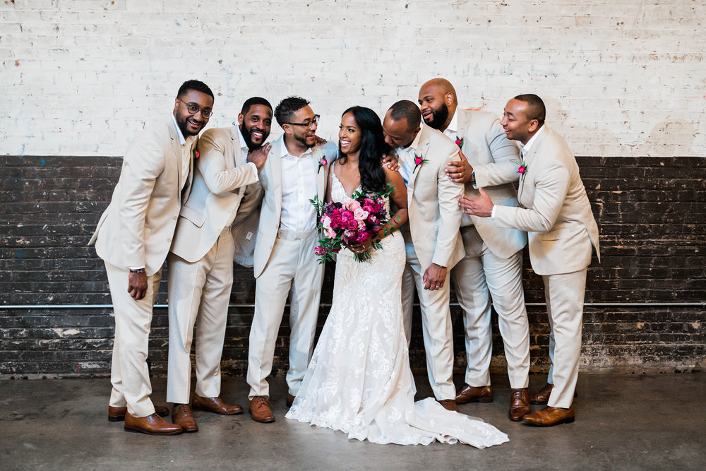 Dallas Wedding- Pharris Photography- Ceremony- Sophie + Kellen- Bride &amp; Groomsmen