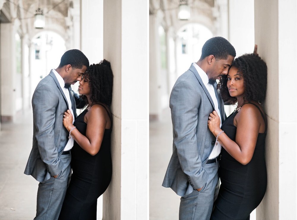 Houston Engagement- Pharris Photography- Engagement Session- Houston Rooftop- Carnisha + Ben