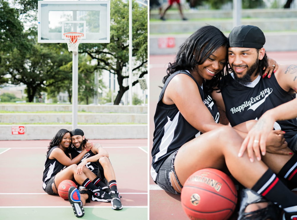 Houston Engagement- Pharris Photography- Engagement Session- Love and Basketball- Jada + Perier