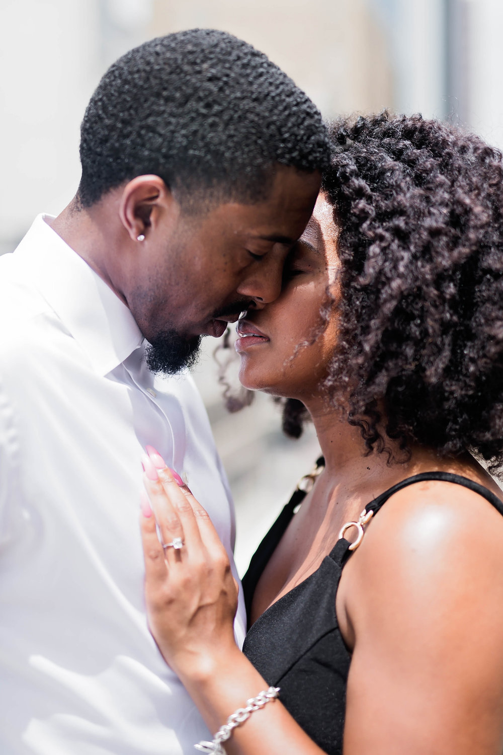 Houston Engagement- Pharris Photography- Engagement Session- Houston Rooftop- Carnisha + Ben