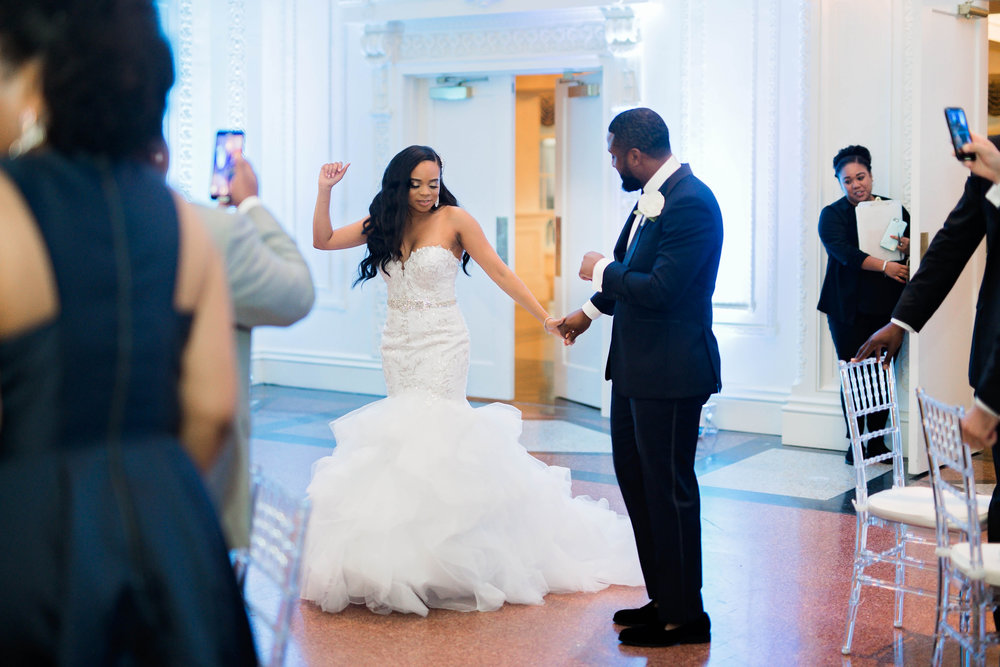 Tulsa Wedding- Pharris Photography- Reception- Darla + Quinton- Bride &amp; Groom