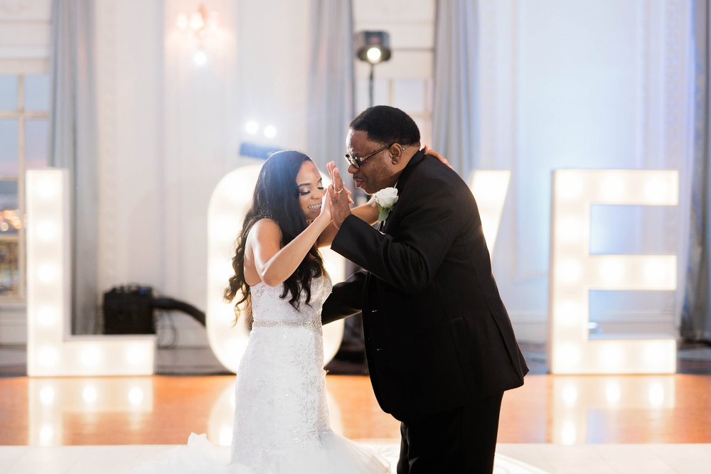 Tulsa Wedding- Pharris Photography- Reception- Darla + Quinton- Daddy Daughter Dance