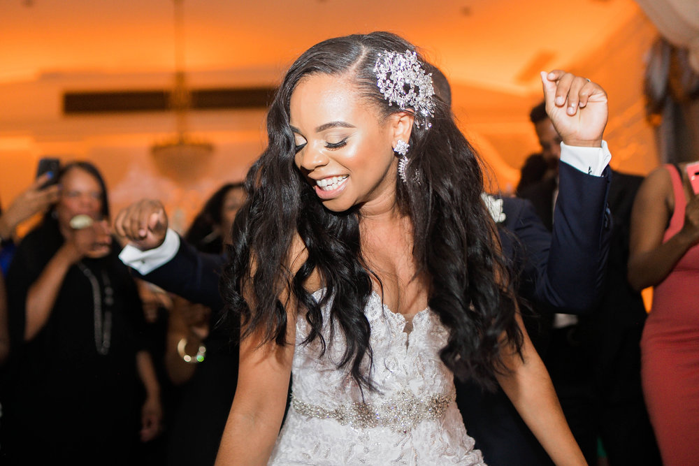 Tulsa Wedding- Pharris Photography- Reception- Darla + Quinton- Dance Floor- Bride