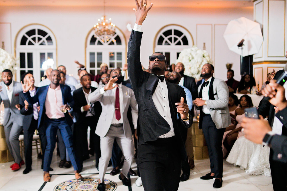 Houston Wedding- Pharris Photography- Reception- Jasmin + Jordan- Garter Toss