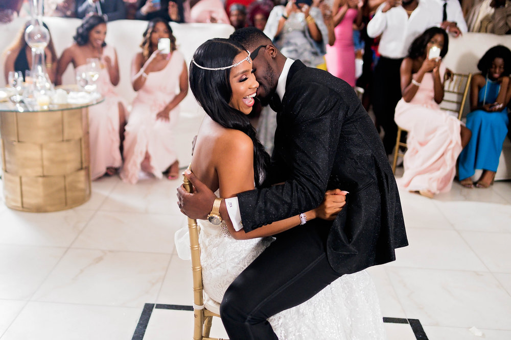 Houston Wedding- Pharris Photography- Reception- Jasmin + Jordan- Bride &amp; Groom