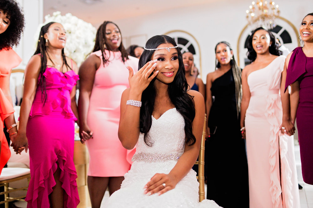 Houston Wedding- Pharris Photography- Reception- Jasmin + Jordan- Bride &amp; Line Sisters