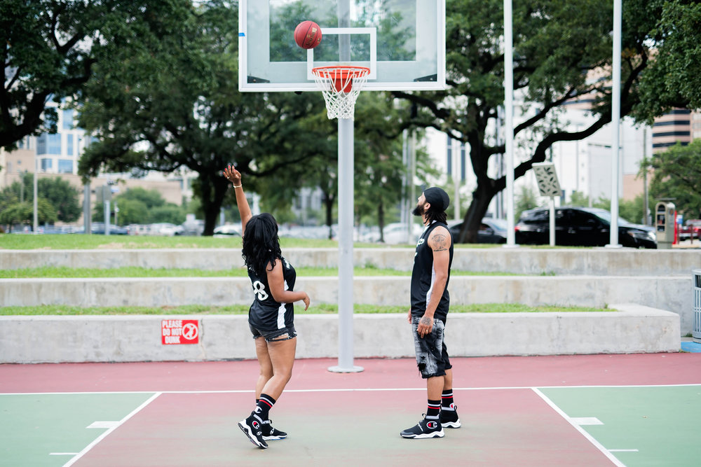 Houston Engagement- Pharris Photography- Engagement Session- Love and Basketball- Jada + Perier