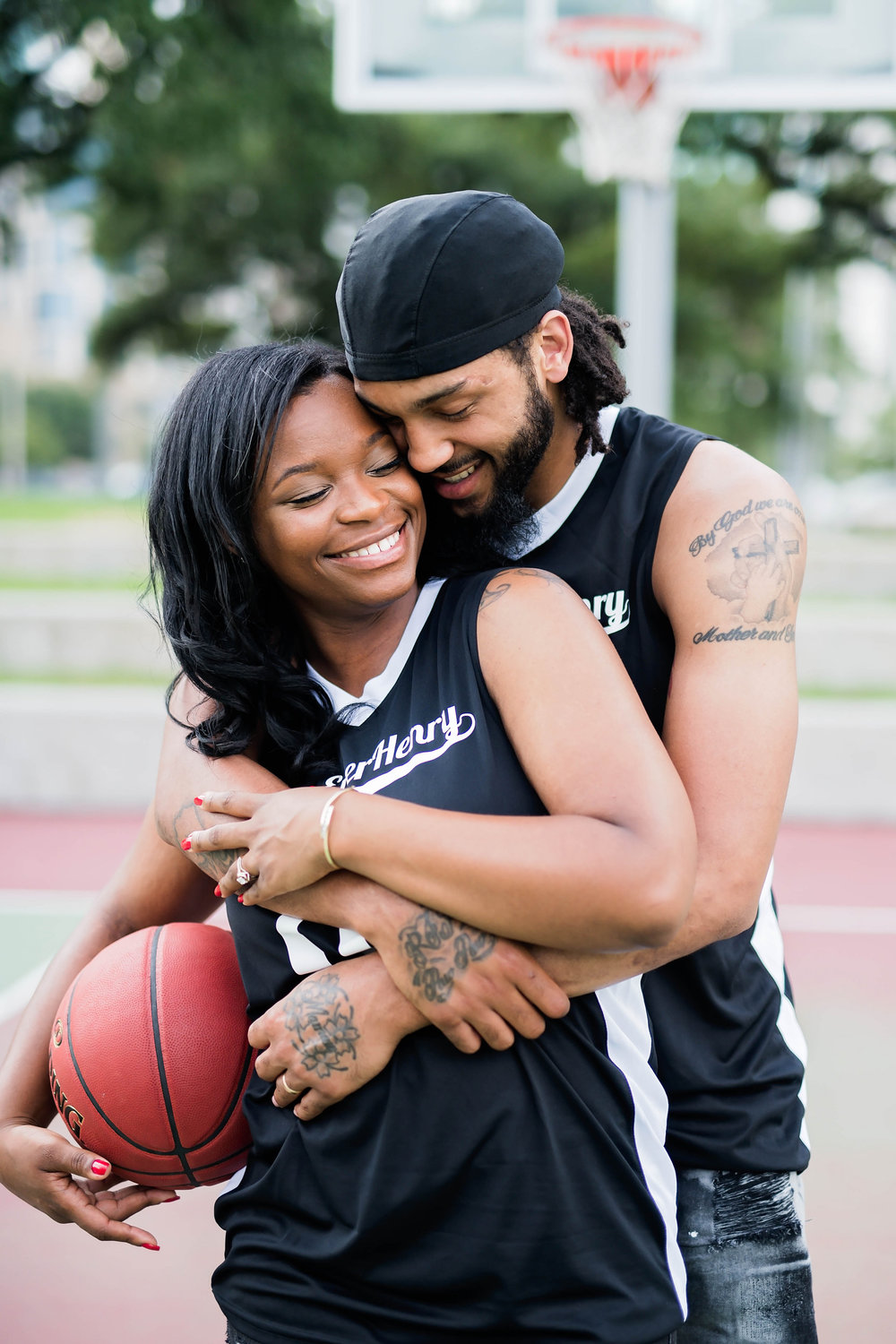 Houston Engagement- Pharris Photography- Engagement Session- Love and Basketball- Jada + Perier