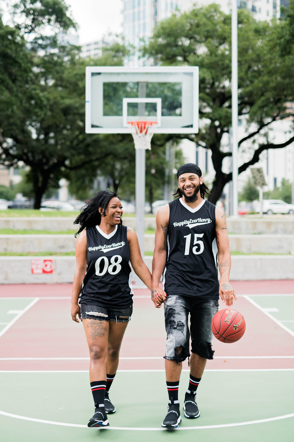 Houston Engagement- Pharris Photography- Engagement Session- Love and Basketball- Jada + Perier