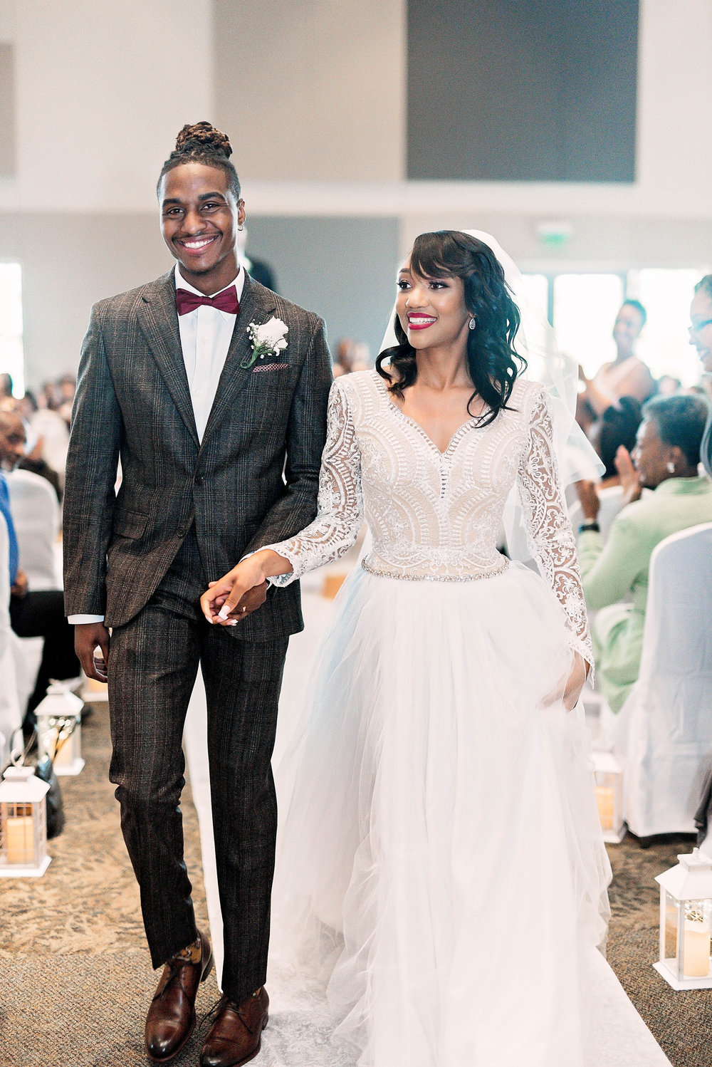 Dallas Wedding- Pharris Photography- Ceremony- Aaqila + Najee - Just Married