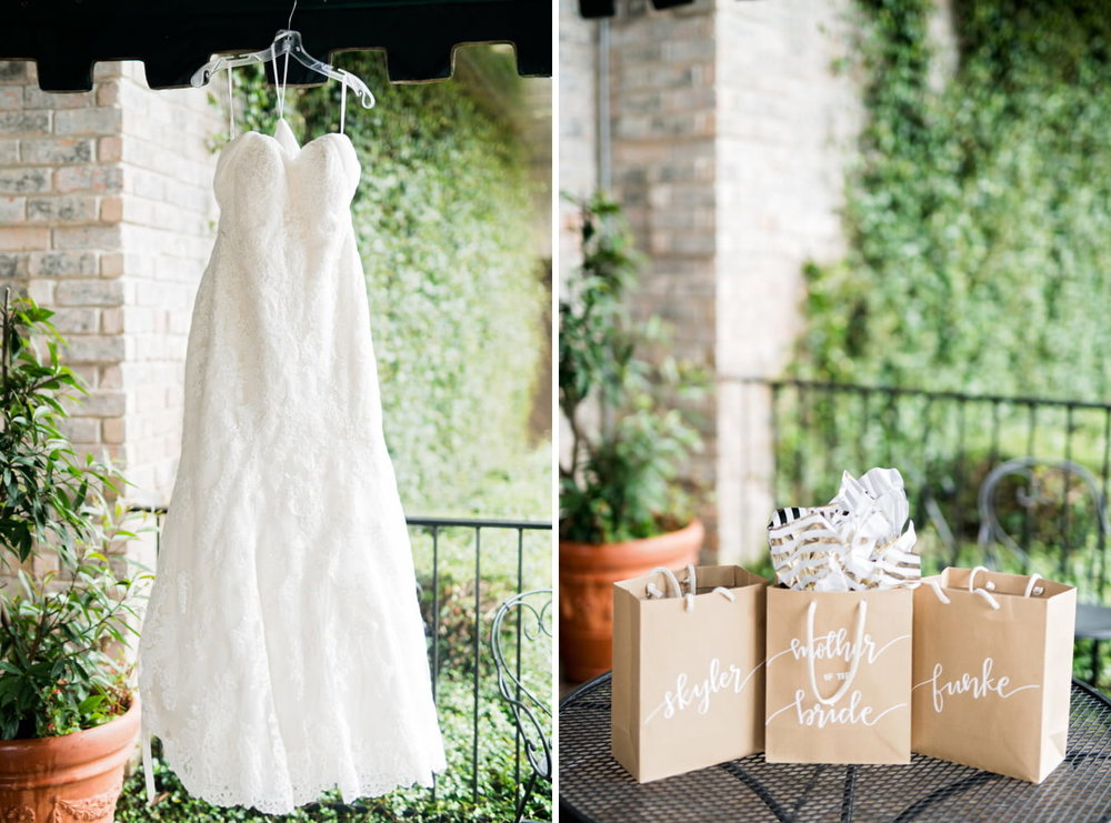 Houston Wedding- Pharris Photography- Details- Kristin + Robert- Wedding Dress- Gifts