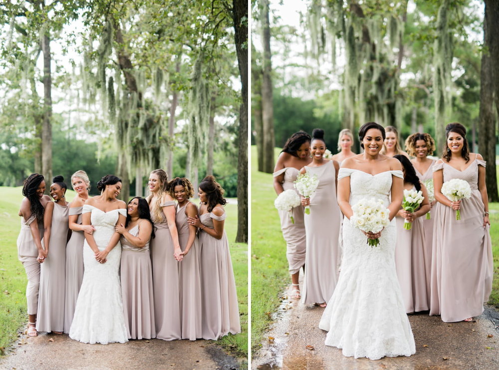 Houston Wedding- Pharris Photography- Ceremony- Kristin + Robert- Bride &amp; Bridesmaids