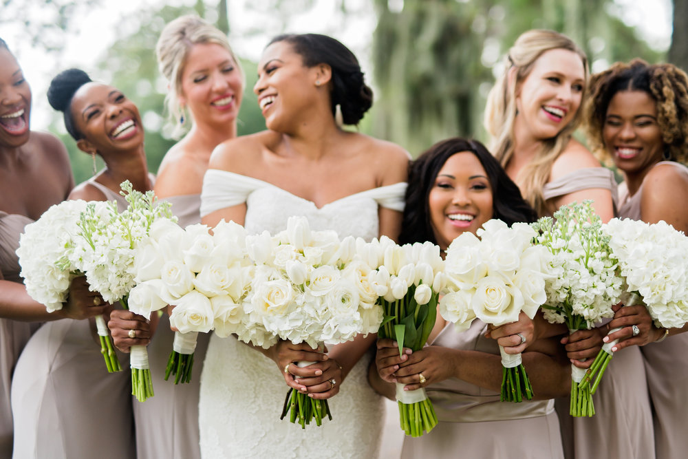 Houston Wedding- Pharris Photography- Ceremony- Kristin + Robert- Bride &amp; Bridesmaids