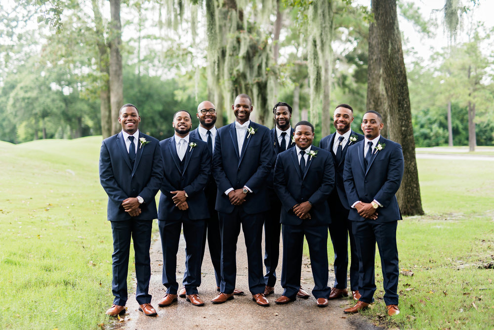 Houston Wedding- Pharris Photography- Ceremony- Kristin + Robert- Groom &amp; Groomsmen