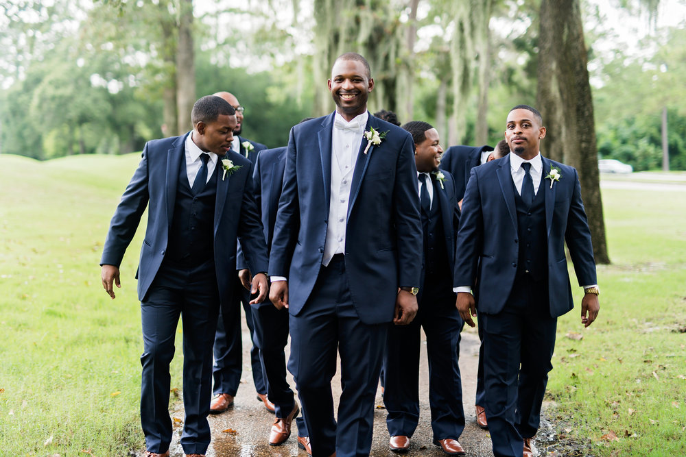 Houston Wedding- Pharris Photography- Ceremony- Kristin + Robert- Groom &amp; Groomsmen