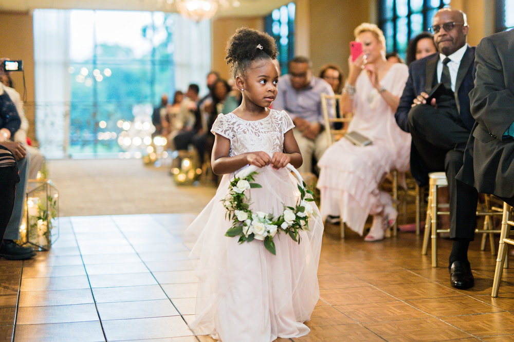 Houston Wedding- Pharris Photography- Ceremony- Kristin + Robert- Flower Girl