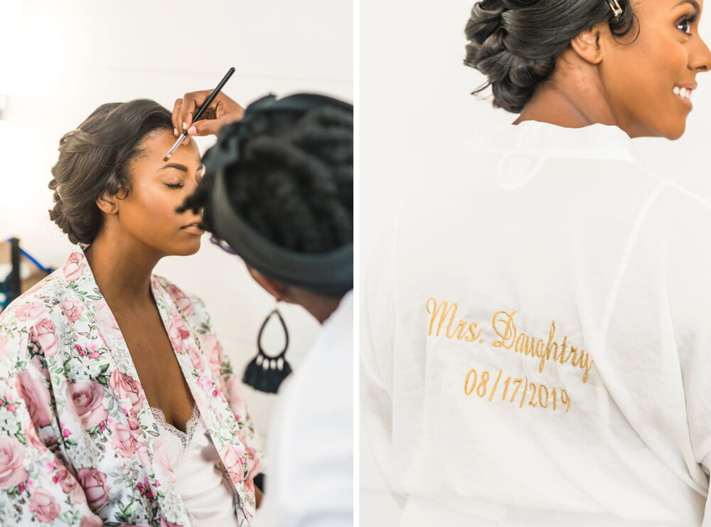 Dallas Wedding- Pharris Photography- Getting Ready- Alexiss + Chaz -Bride Makeup