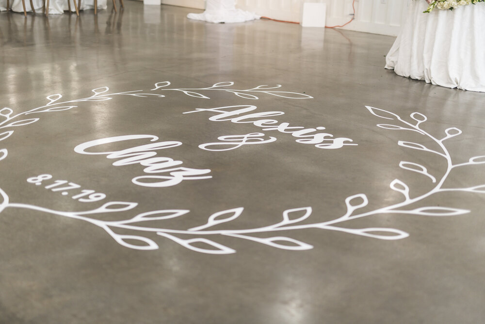 Dallas Wedding- Pharris Photography- Reception- Alexiss + Chaz- Reception Floor