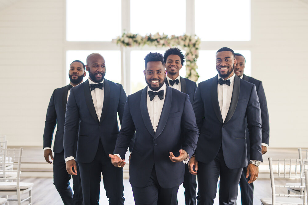 Dallas Wedding- Pharris Photography- Ceremony- Alexiss + Chaz- Groom and Groomsmen