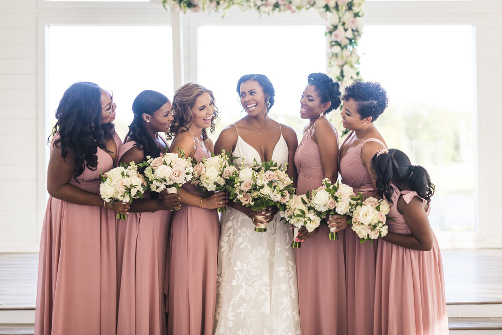 Dallas Wedding- Pharris Photography- Ceremony- Alexiss + Chaz- Bride and Bridesmaids