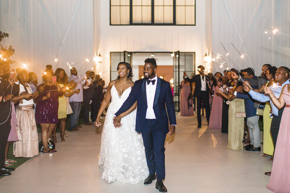 Dallas Wedding- Pharris Photography- Reception- Alexiss + Chaz- Sparkler Send Off